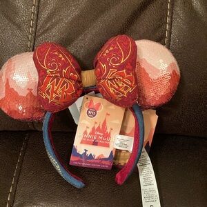 Minnie Mouse thunder mountain railroad ears headband